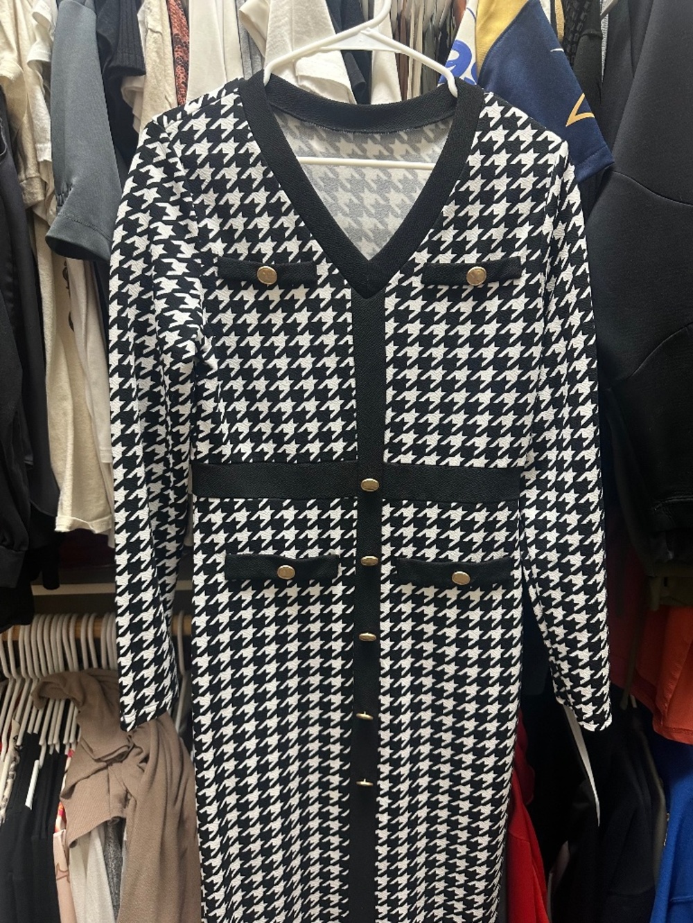 SHEIN Houndstooth dress